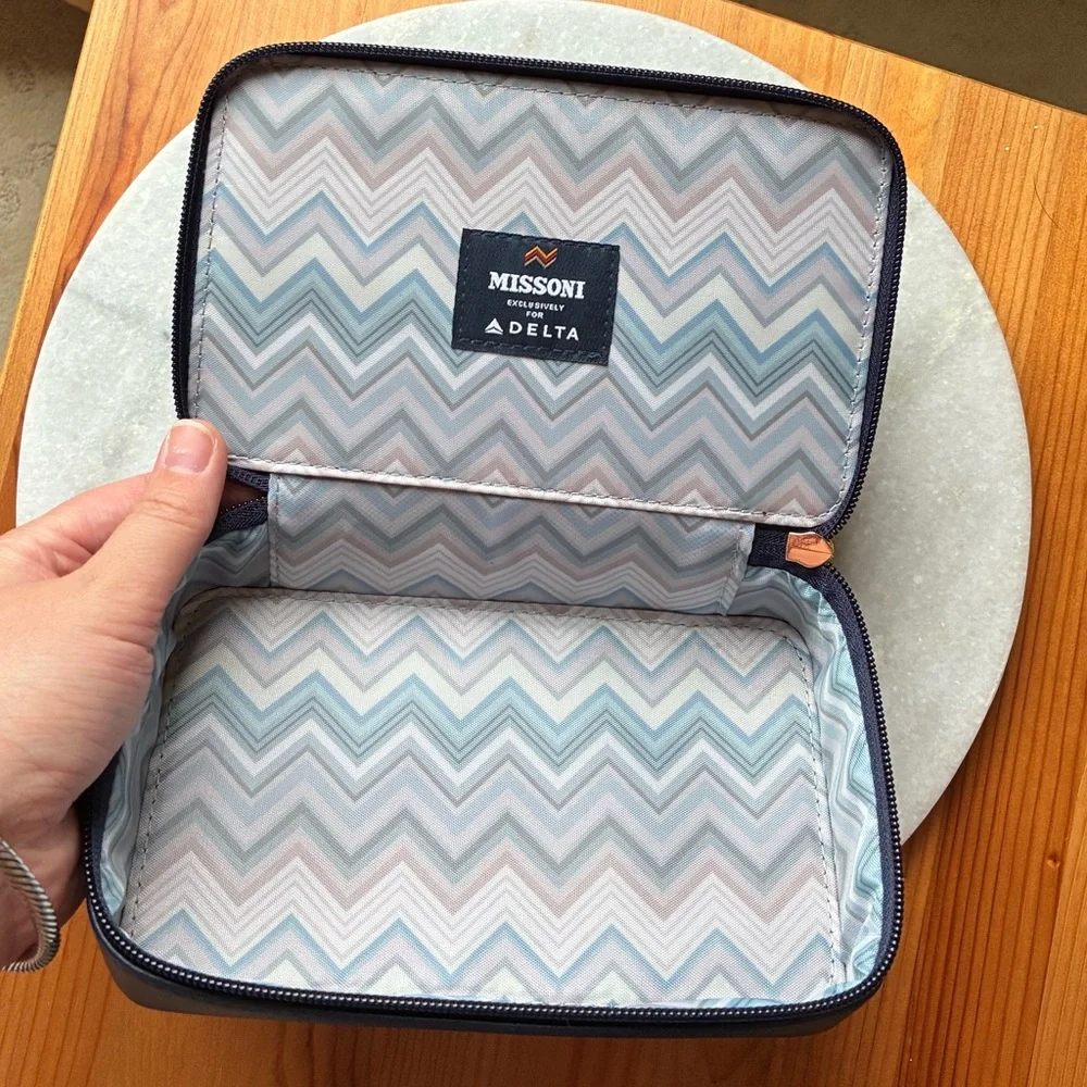 Missoni Navy Travel Case - Picture 4 of 8